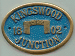 Brass Plaque - Kingswood Junction