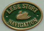 Brass Plaque - Lee & Stort Navigation