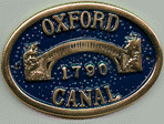 Brass Plaque - Oxford Canal