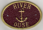 Brass Plaque - River Ouse