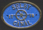 Brass Plaque - Selby Canal