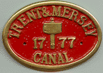 Brass Plaque - Trent & Mersey Canal