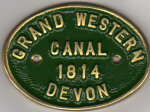Grand Western Canal plaque