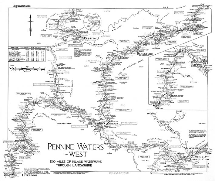 Lockmaster Map No.2 - Pennine Waters West