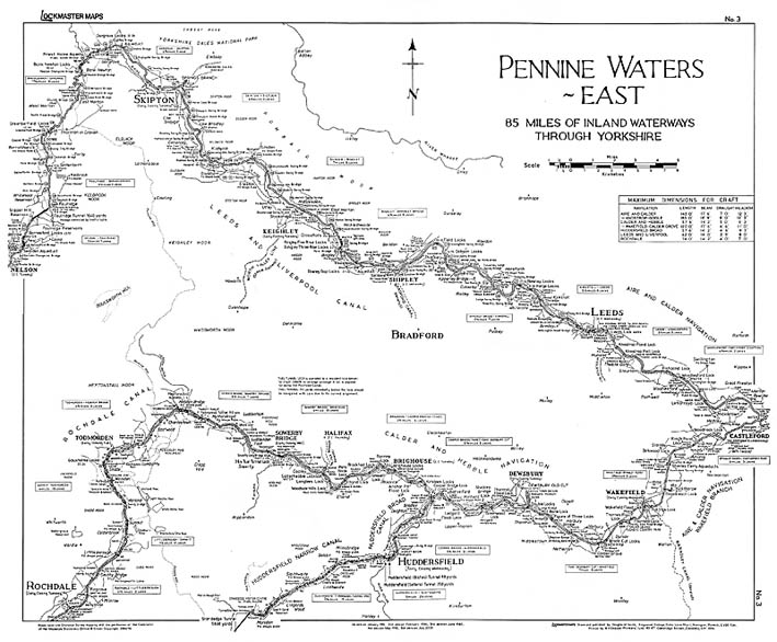 Lockmaster Map No.3 - Pennine Waters East