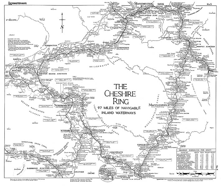 Lockmaster Map No.5 - Cheshire Ring