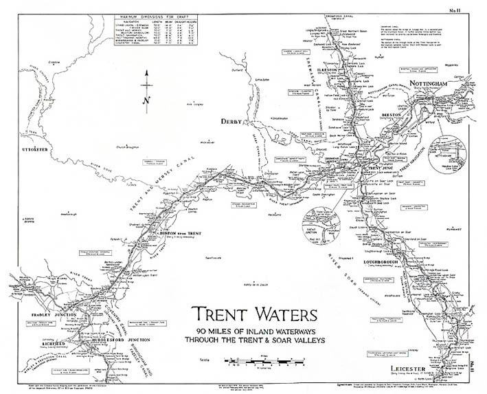 Lockmaster Map No.11 - Trent Waters