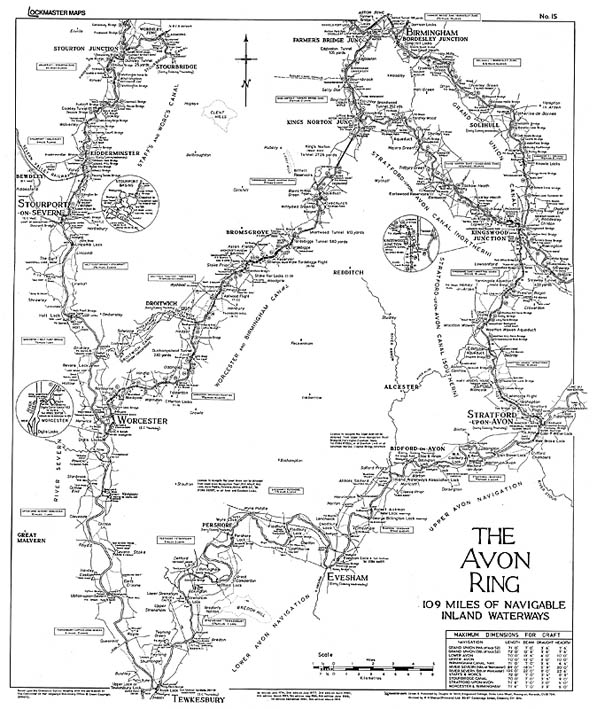 Lockmaster Map No 15 - The Avon Ring