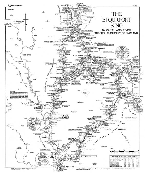 Lockmaster Map No.16 - The Stourport Ring
