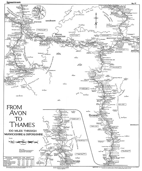Lockmaster Map No.17 - From Avon to Thames
