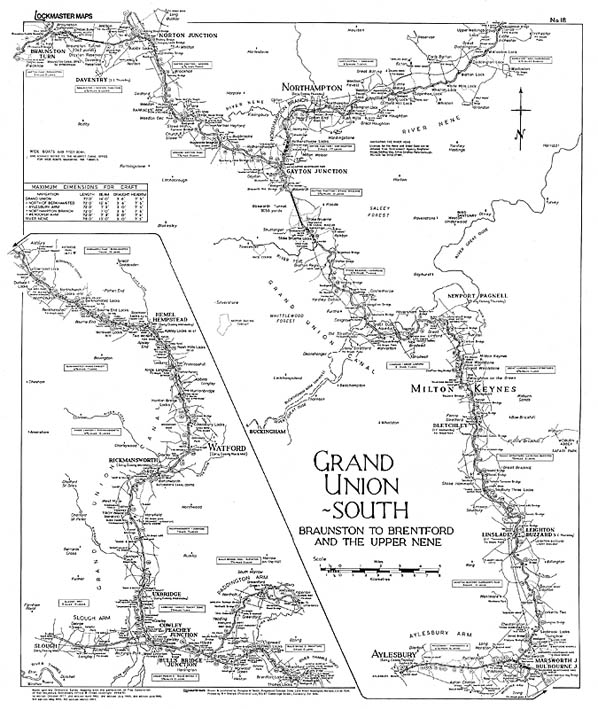 Lockmaster Map No.18 - Grand Union South