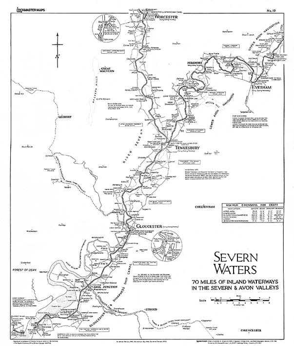 Lockmaster Map No.19 - Severn Waters