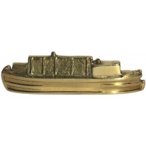 Brass Traditional Narrowboat Model - 10cm / 4 inches