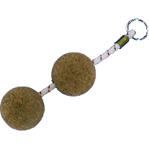 Double Cork Ball Keyring