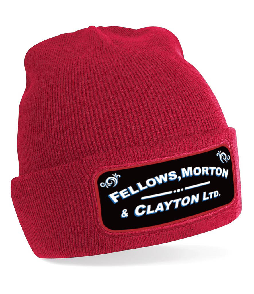 Knitted Hat - Fellows, Morton & Clayton - Black, White & Red