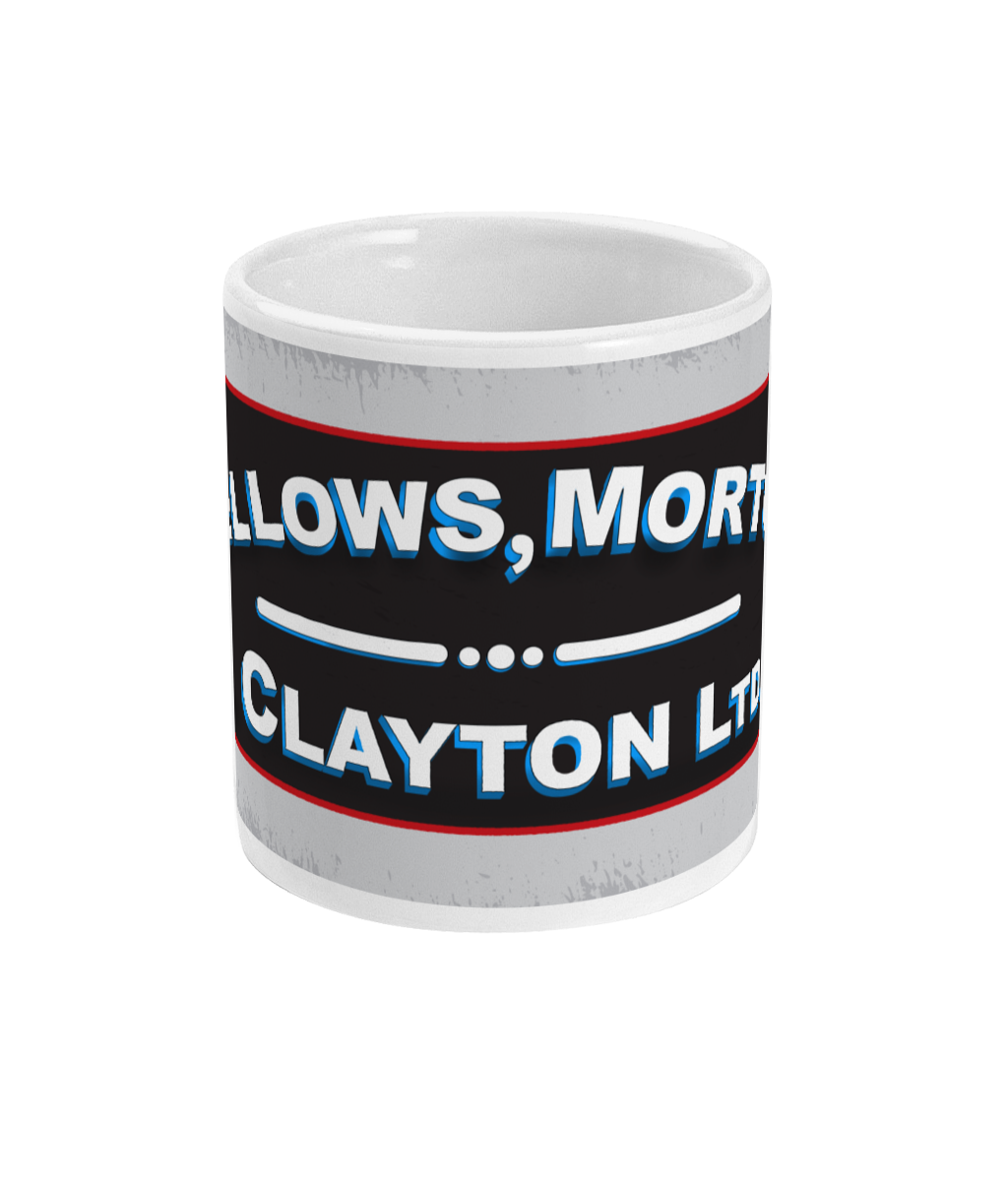Fellows, Morton & Clayton Ceramic Mug - Black, White & Red
