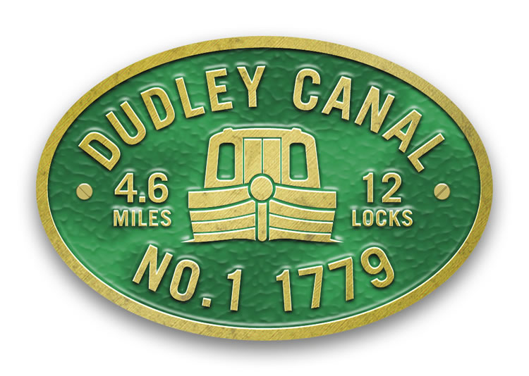 Dudley Canal - Metal Oval Bridge Plaque Magnet