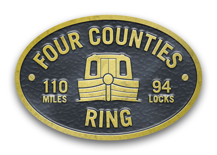 Four Counties Ring - Metal Oval Bridge Plaque Magnet