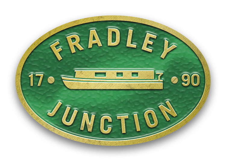 Fradley Junction - Metal Oval Bridge Plaque Magnet