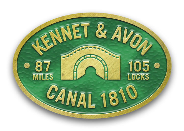 Kennet & Avon Canal - Metal Oval Bridge Plaque Magnet