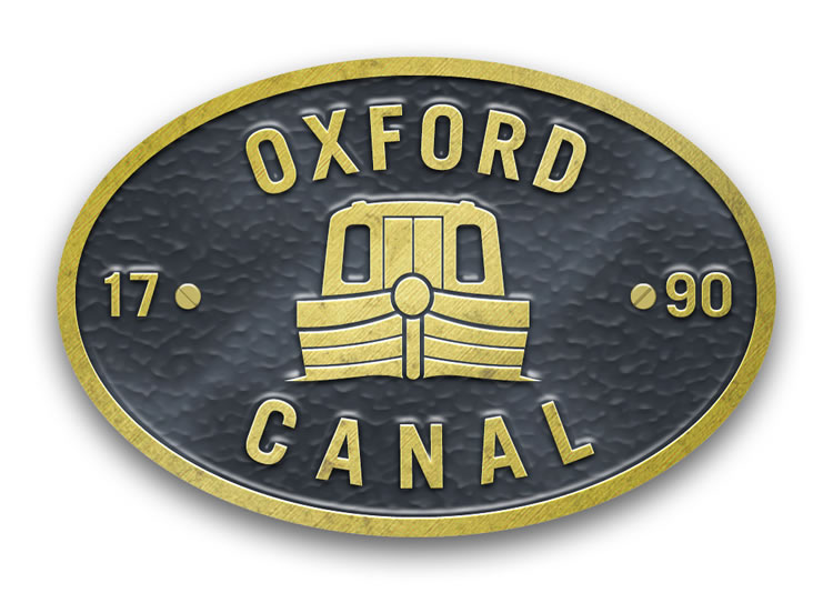 Oxford Canal - Metal Oval Bridge Plaque Magnet