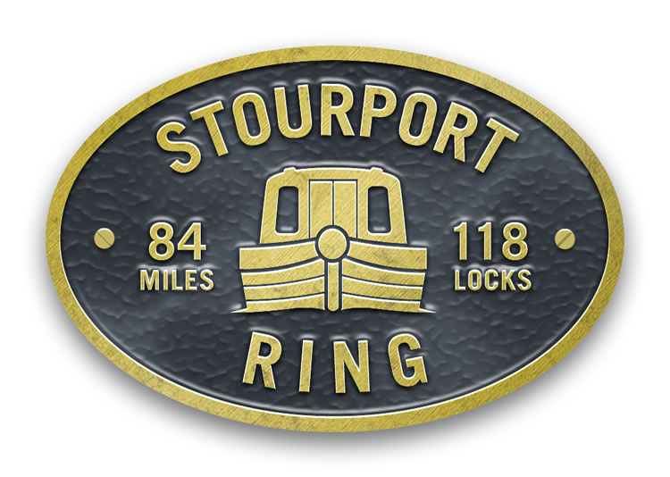 Stourport Ring - Metal Oval Bridge Plaque Magnet