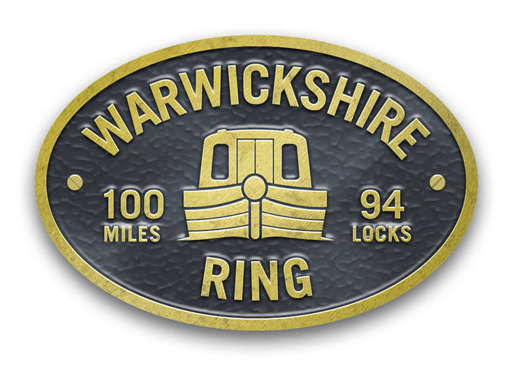 Warwickshire Ring - Metal Oval Bridge Plaque Magnet