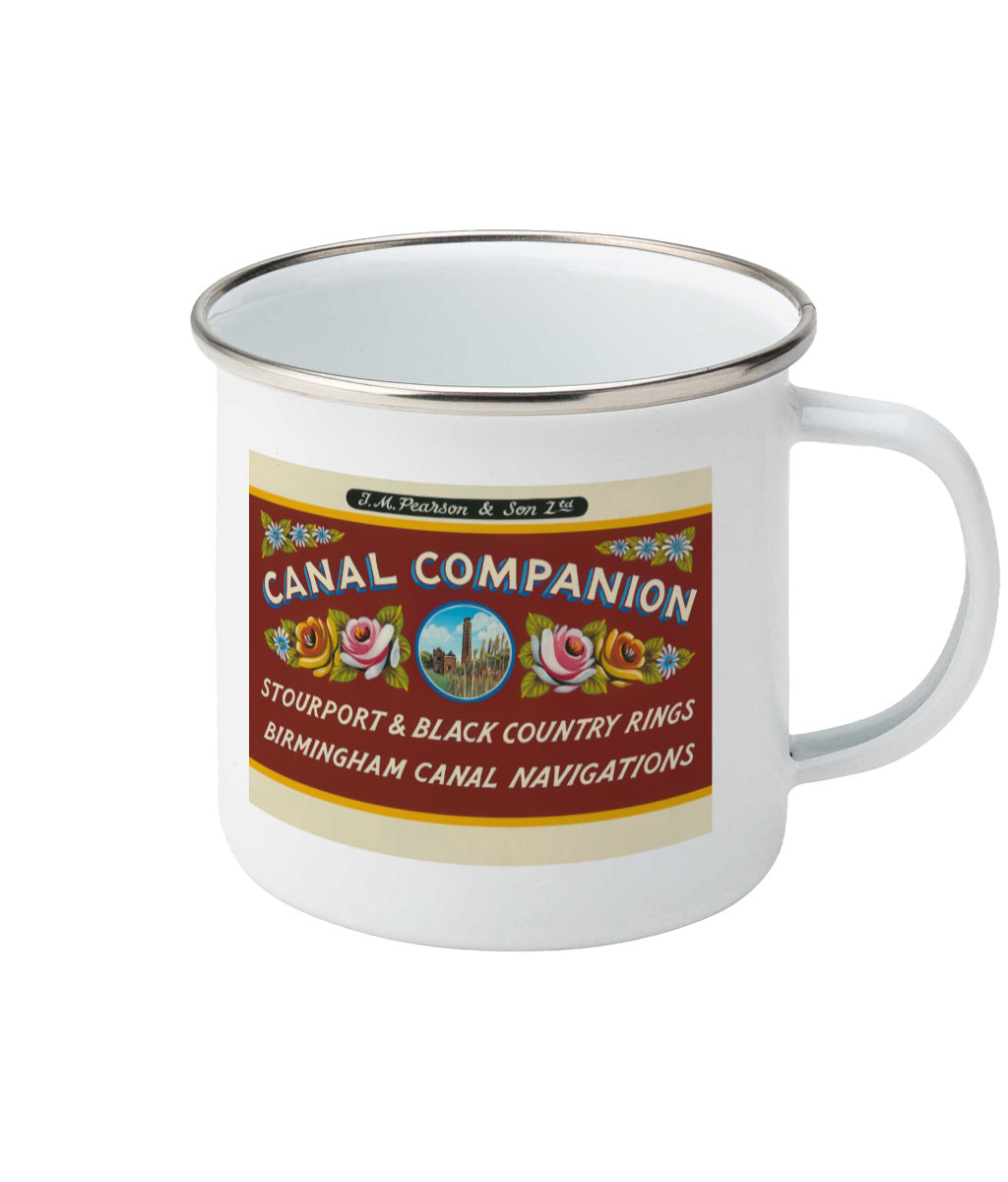Pearson Canal Companion Enamel Mug - Stourport And Black Country Rings