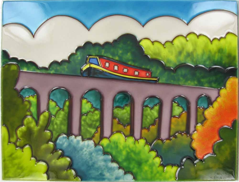 Glass Panel - Aqueduct - 33cm x 23cm