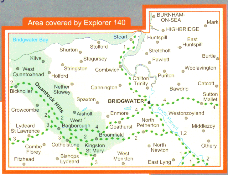 O.S.E. 140 - Quantock Hills & Bridgwater