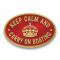 Keep Calm Carry On Boating - Metal Oval Bridge Plaque Magnet - view 4