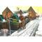 Christmas Cards - Pack of 6 (1 design - "Horninglow Basin, Christmas Eve") - view 1