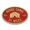 Ashby Canal - Metal Oval Bridge Plaque Magnet - view 2