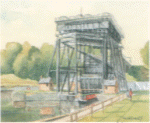 Nick Turley Print - Anderton Lift