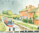 Nick Turley Print - Braunston Bottom Lock