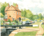 Nick Turley Print - Cropredy Lock