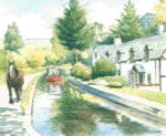 Nick Turley Print - Llangollen Horse Drawn Boat