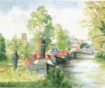 Nick Turley Print - Shackerstone Boat Rally