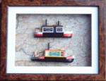 3D Picture - Framed Half Boats