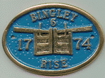 Brass Plaque - Bingley 5 Rise
