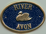 Brass Plaque - River Avon