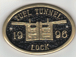 Brass Plaque - Tuel Tunnel Lock