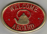 Brass Plaque - Welcome Aboard
