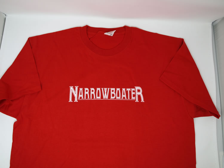 Narrowboater T-Shirt - Red - Adult Sizes