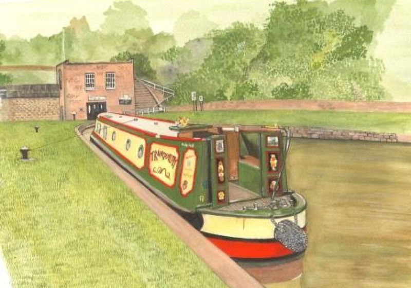 Narrowboat Tranquility 1000 piece Jigsaw Puzzle by Sue Podbery