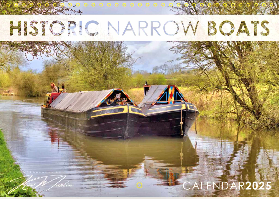 Historic Narrow Boats 2026 Calendar - Kev Maslin