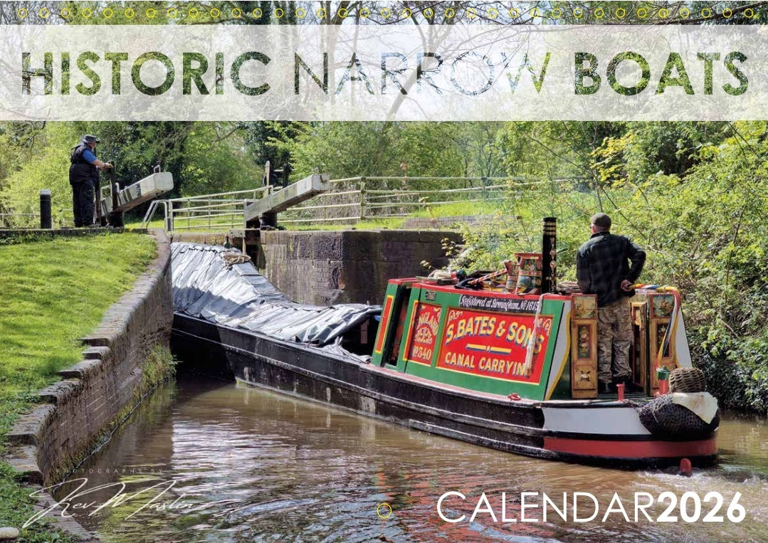 Historic Narrow Boats 2026 Calendar - Kev Maslin
