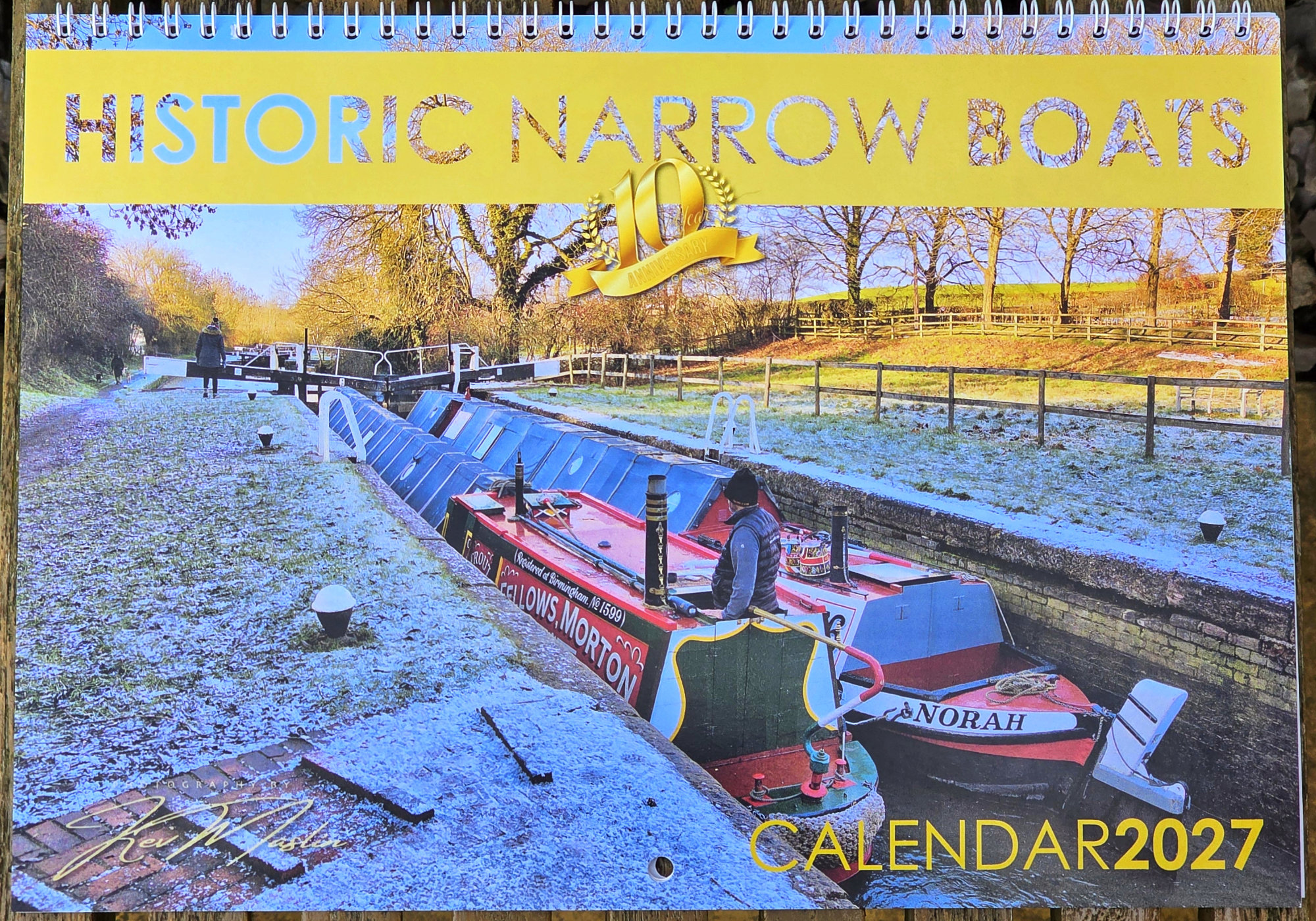 Historic Narrow Boats 2027 Calendar - Kev Maslin