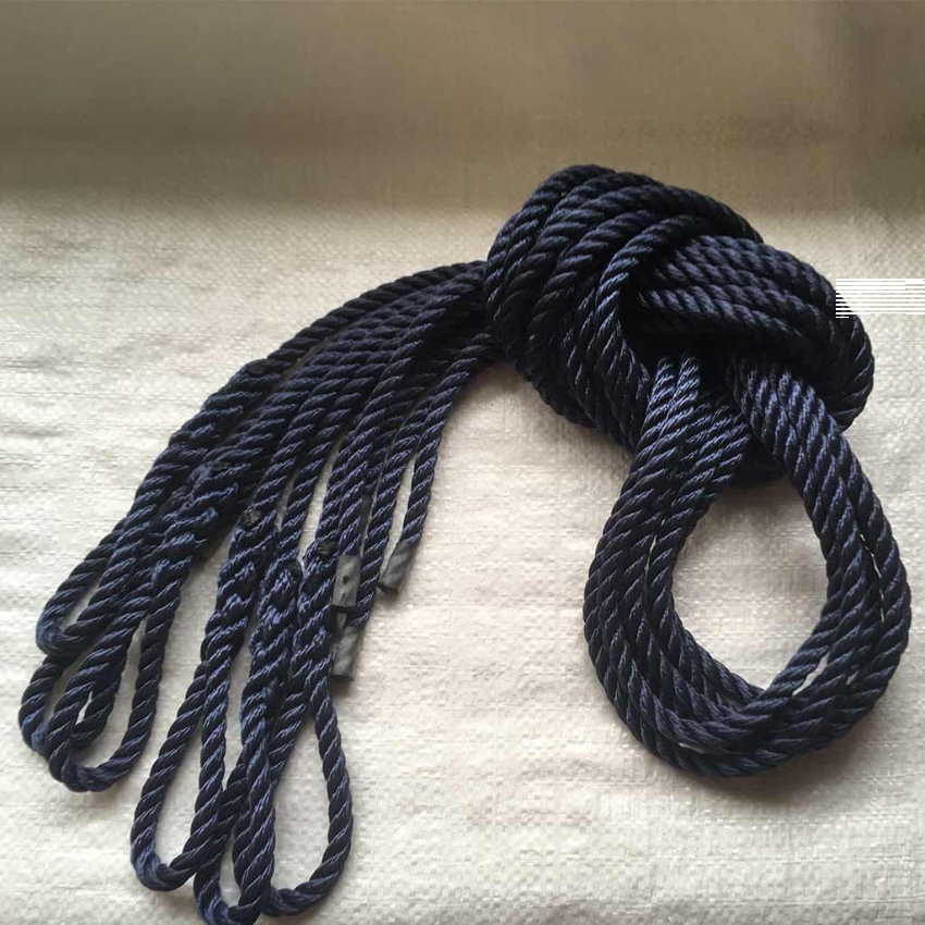 Lanyard / 8mm diameter / 80 cm length / Navy 