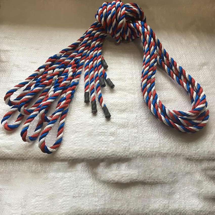 Lanyard / 8mm diameter / 80 cm length / Patriot (Red, White, Blue) 